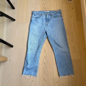 Levi's Light Blue Wedgie Straight Jeans